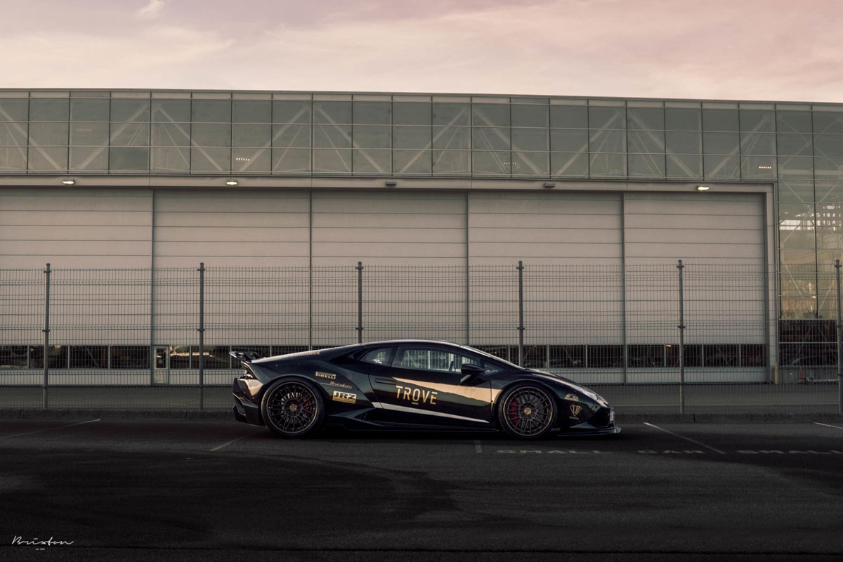 Liberty Walk Lamborghini Huracan with Brixton Forged VL7 Targa Series Wheels by MWDesign Technik