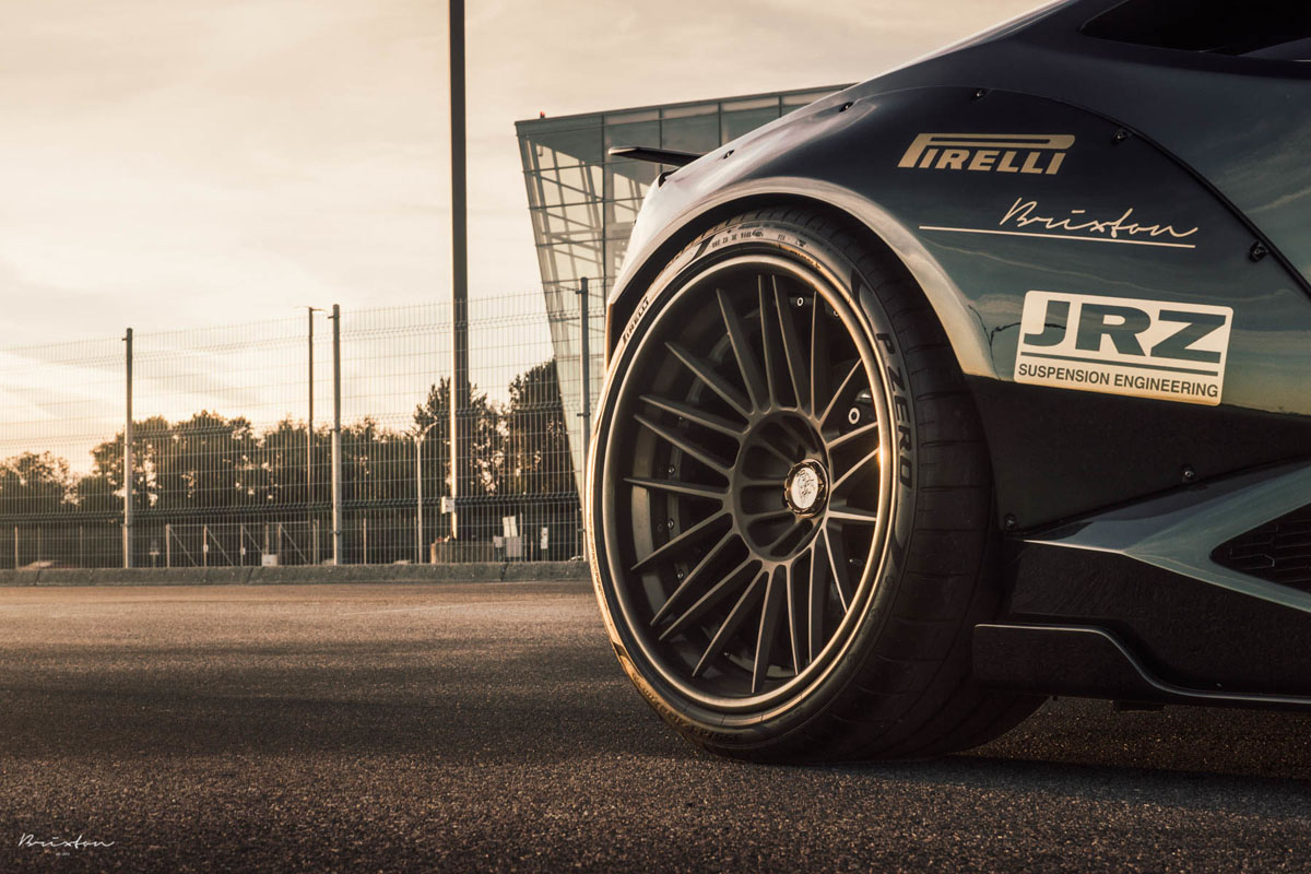 Liberty Walk Lamborghini Huracan with Brixton Forged VL7 Targa Series Wheels by MWDesign Technik