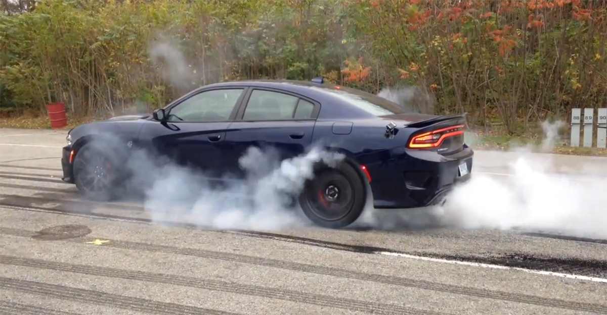 Watch this Hellcat Burnout because Hellcat Burnout